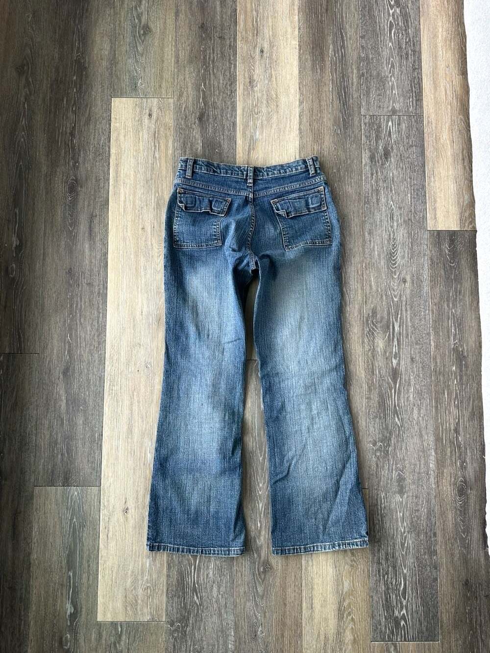 SO Baggy Wide Leg Jeans High Rise Skater Y2K Size 14 Girls Women's XS 26